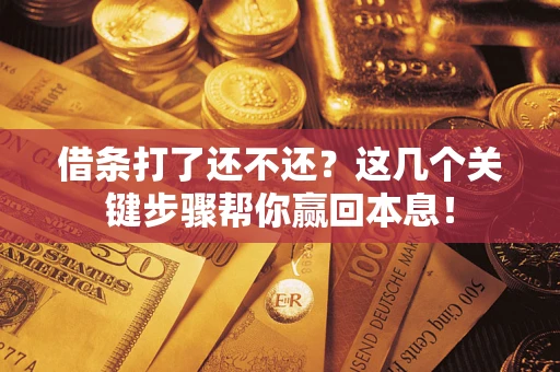 北京借条打了还不还？这几个关键步骤帮你赢回本息！