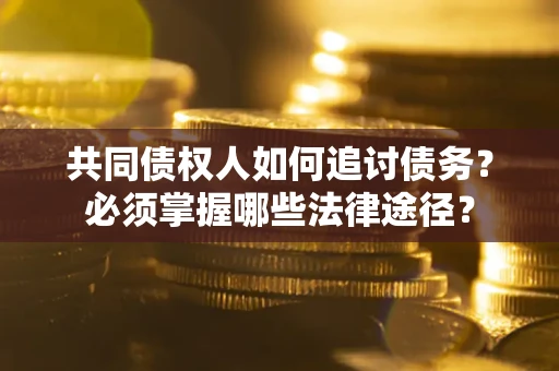 北京共同债权人如何追讨债务？必须掌握哪些法律途径？