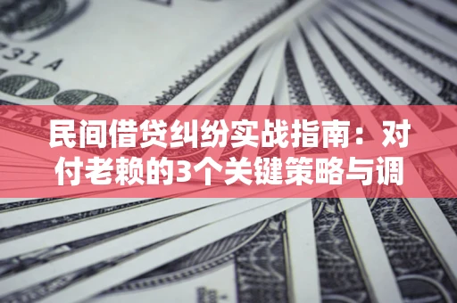 北京民间借贷纠纷实战指南：对付老赖的3个关键策略与调解盲区解析