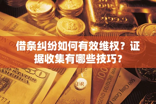 北京借条纠纷如何有效维权？证据收集有哪些技巧？