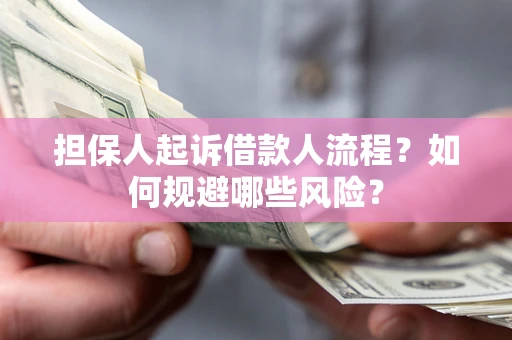 北京担保人起诉借款人流程？如何规避哪些风险？