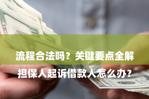 北京

担保人起诉借款人怎么办？流程合法吗？关键要点全解析