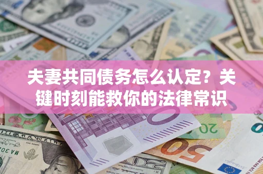 北京夫妻共同债务怎么认定？关键时刻能救你的法律常识