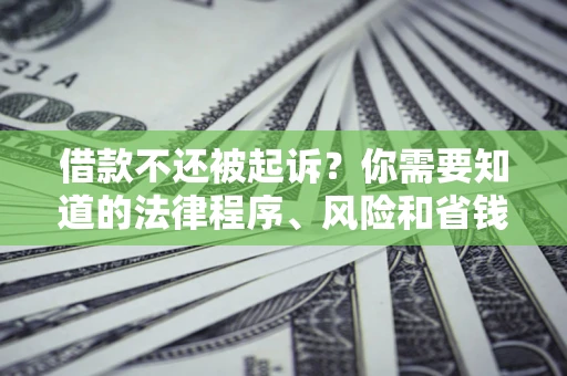 北京借款不还被起诉？你需要知道的法律程序、风险和省钱技巧